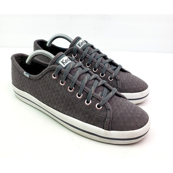 Keds Softerra Womens Size 7.5 Gray Rose Gold Casual Low Sneaker Shoes WF63995 - Picture 1 of 11